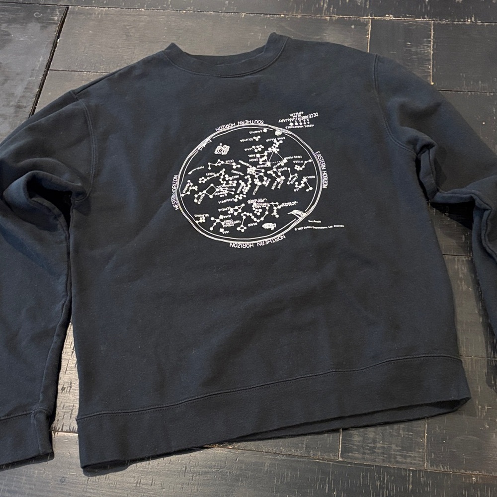 1987 VTG Cotton Expressions Black Crewneck Sweatshirt Small